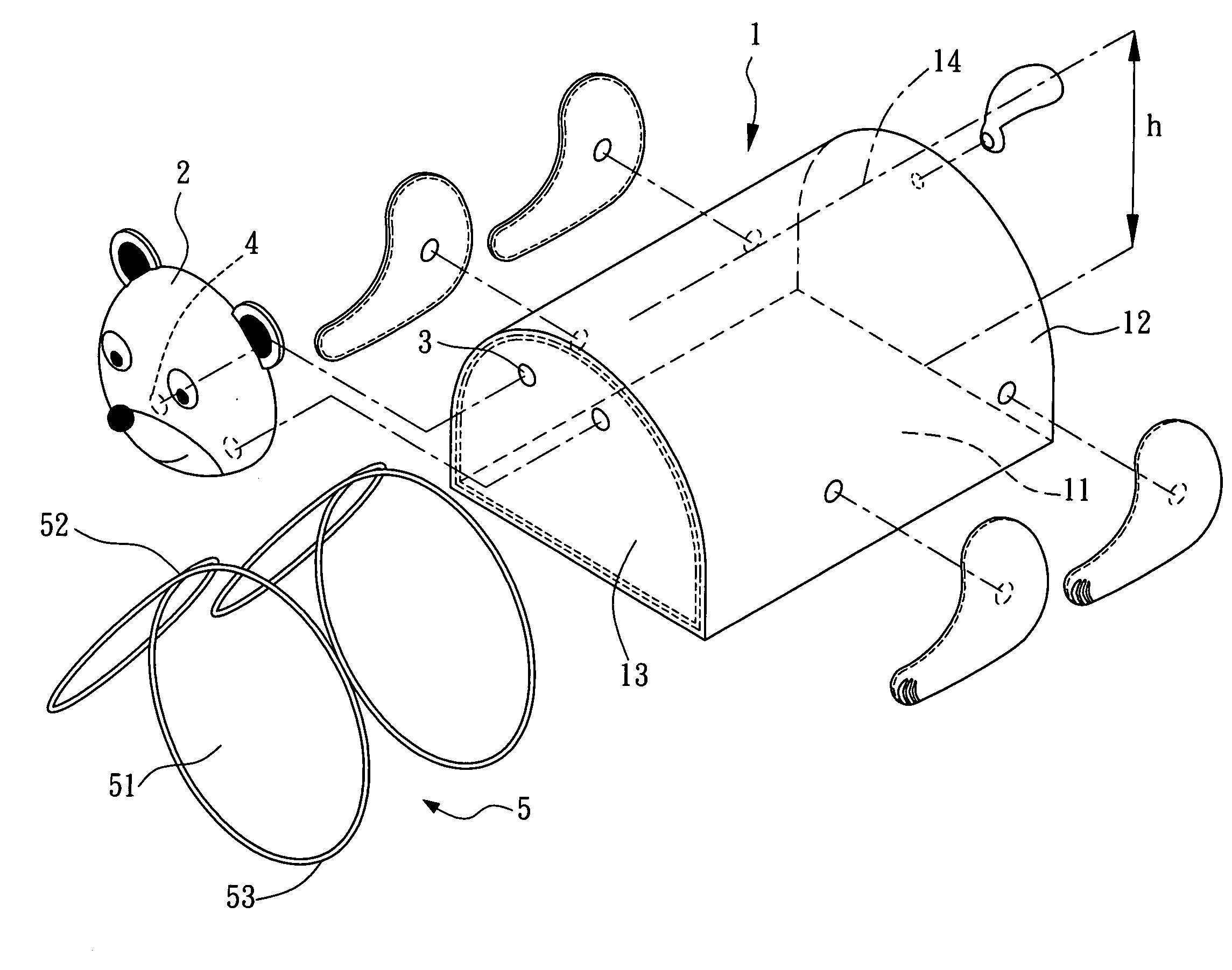 Auxiliary modeling structure for playhouse