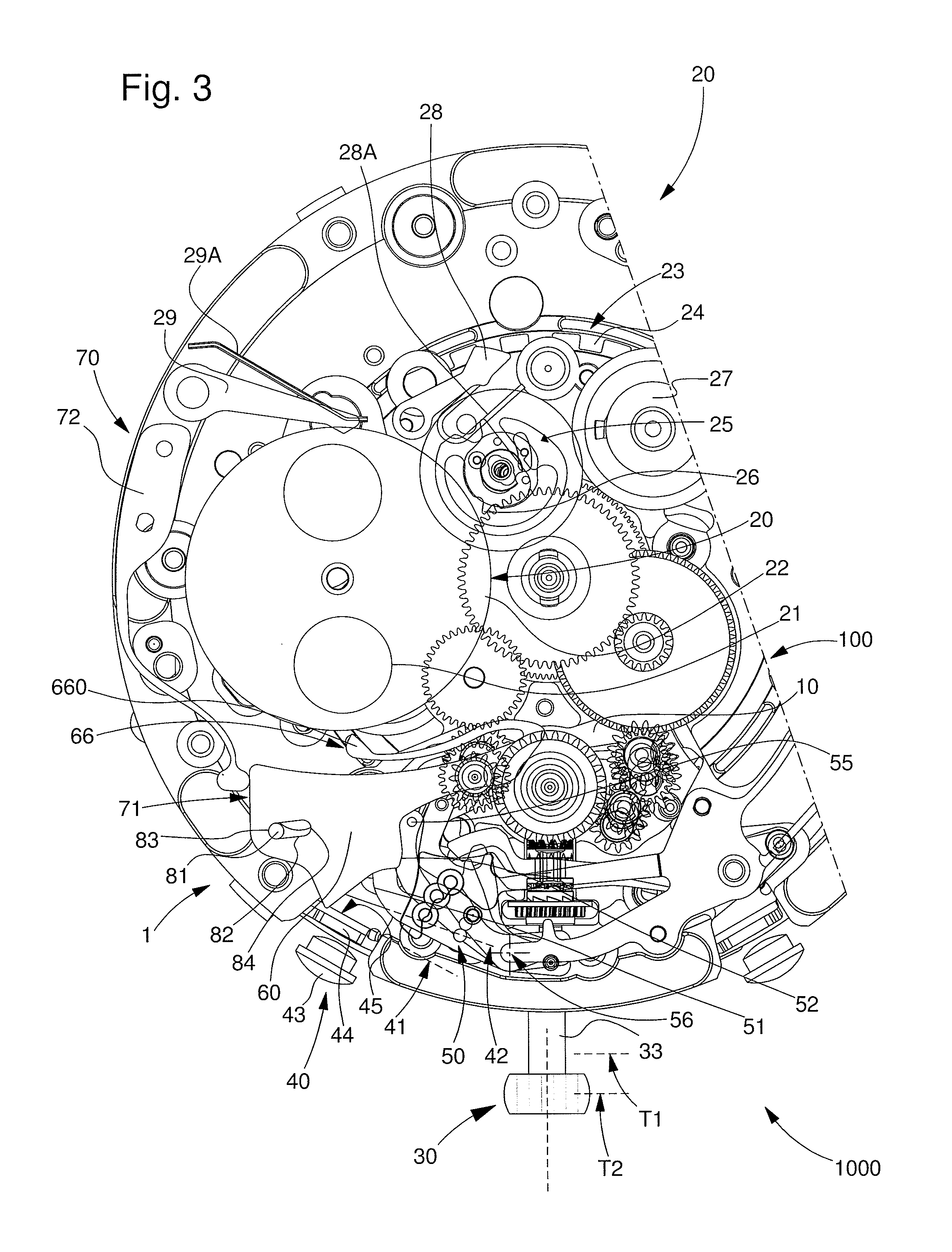 Quick corrector for a time related magnitude indicator for a timepiece