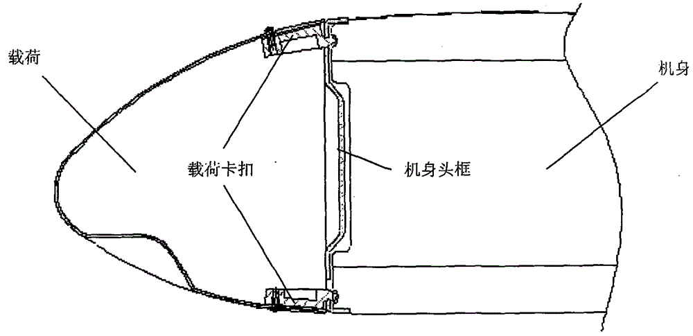 Quick dismounting and mounting design scheme for load and body of small unmanned aerial vehicle