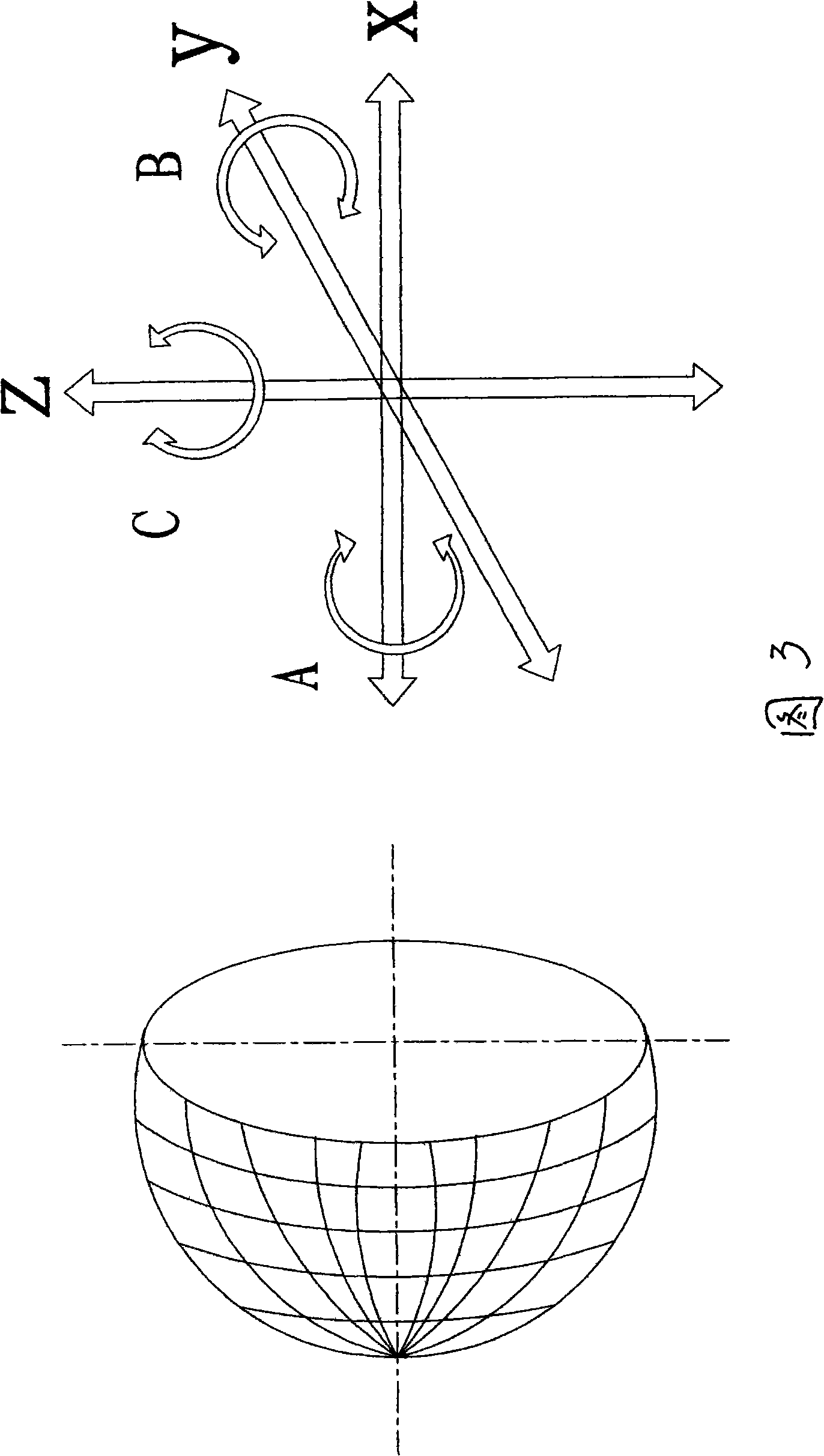 Series parallel movement polisher with nine freedom degrees