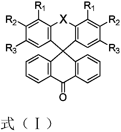 Thermal activation delayed fluorescent material and application thereof