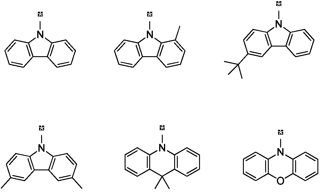 Thermal activation delayed fluorescent material and application thereof