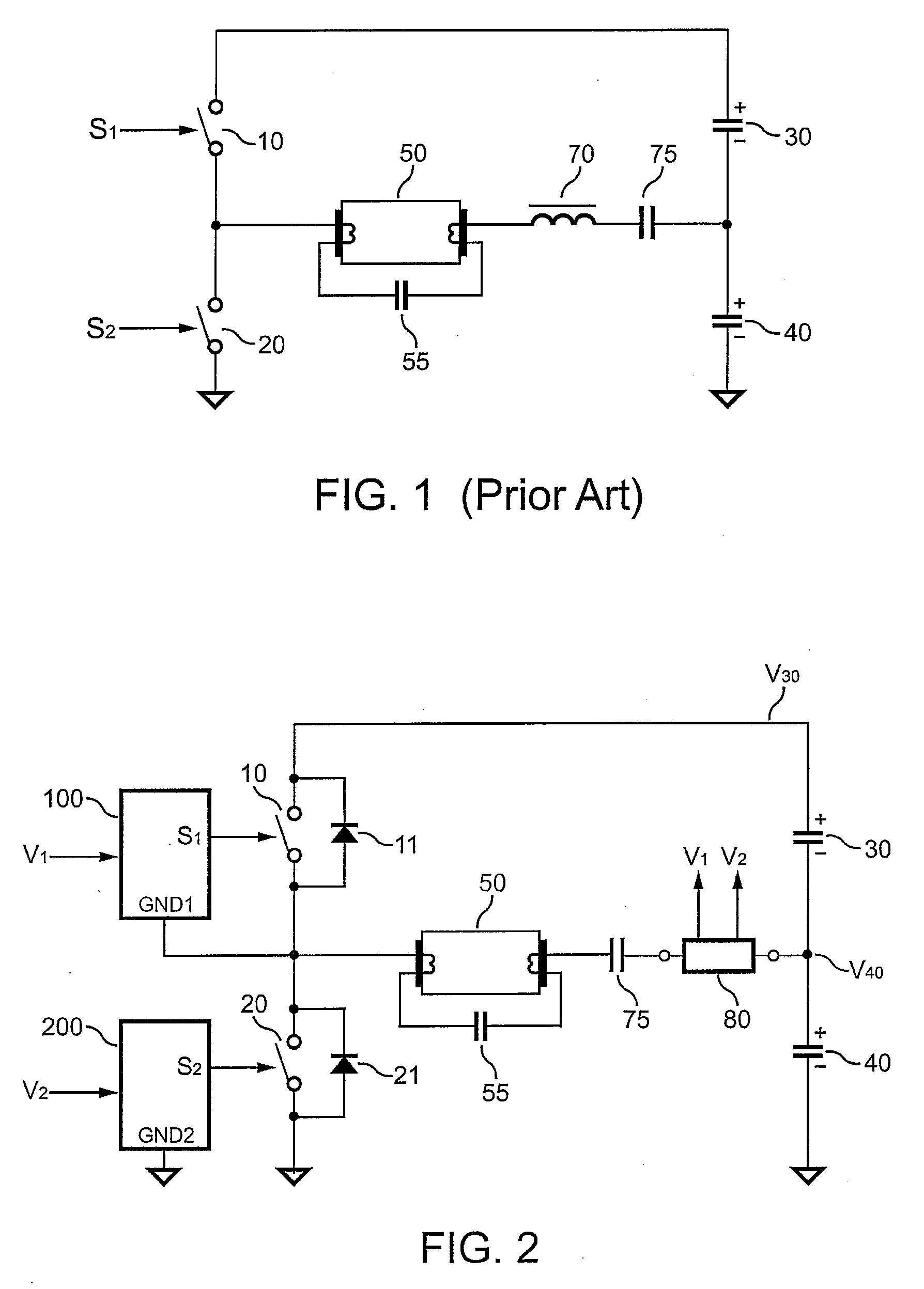 Resonant ballast circuit