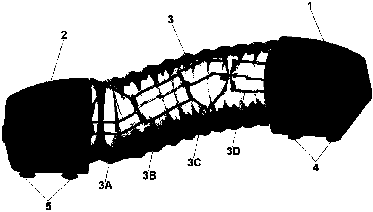 High-maneuverability looper type creeping robot