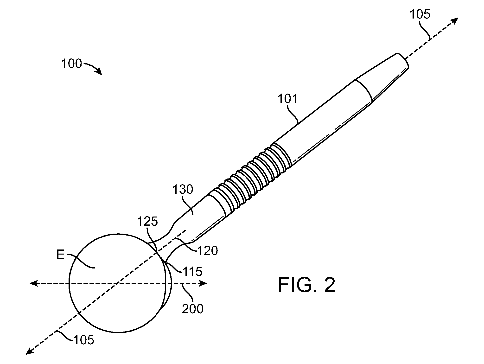 Contact probe for the delivery of laser energy