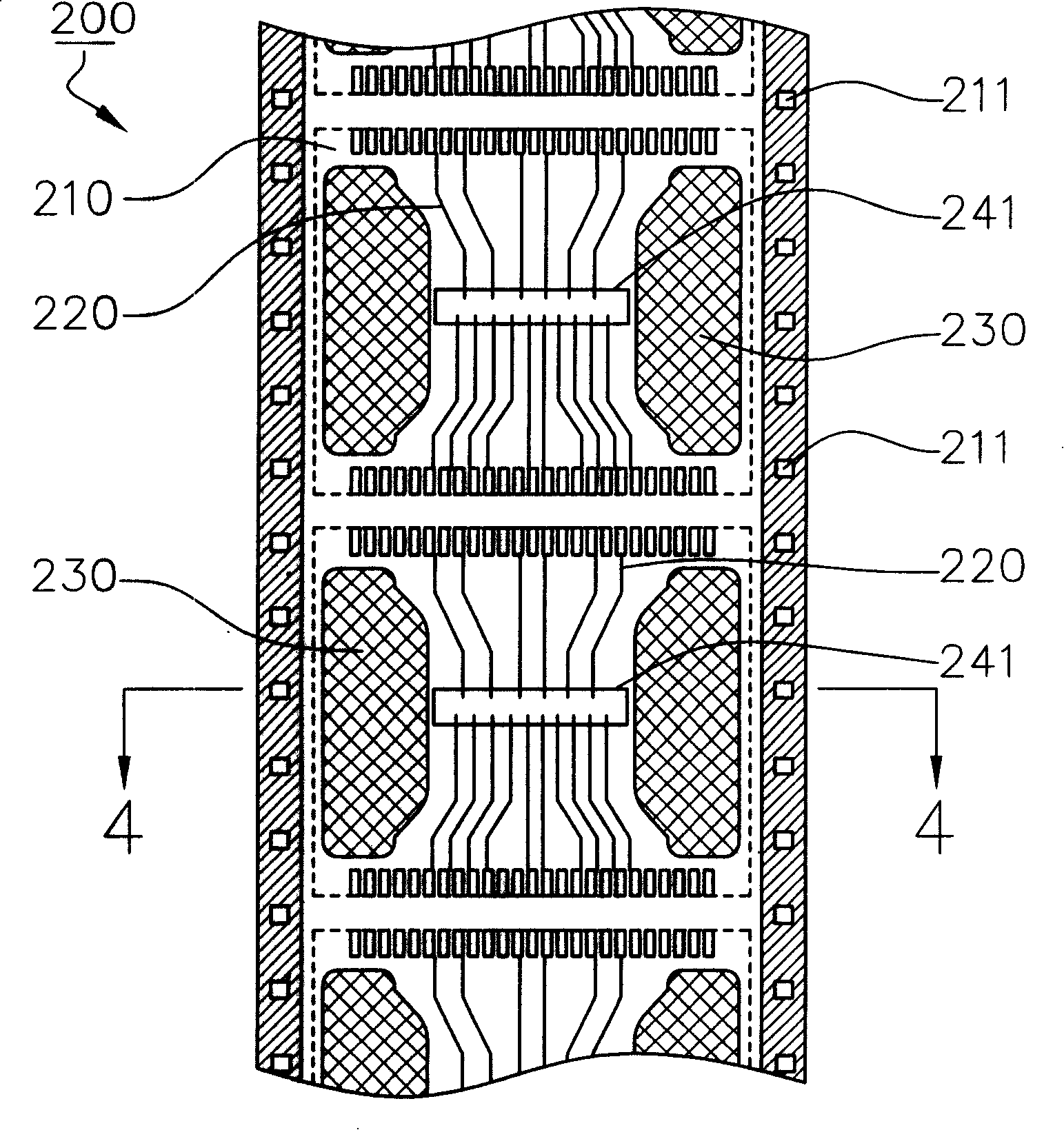 Semiconductor package substrate for improving deform