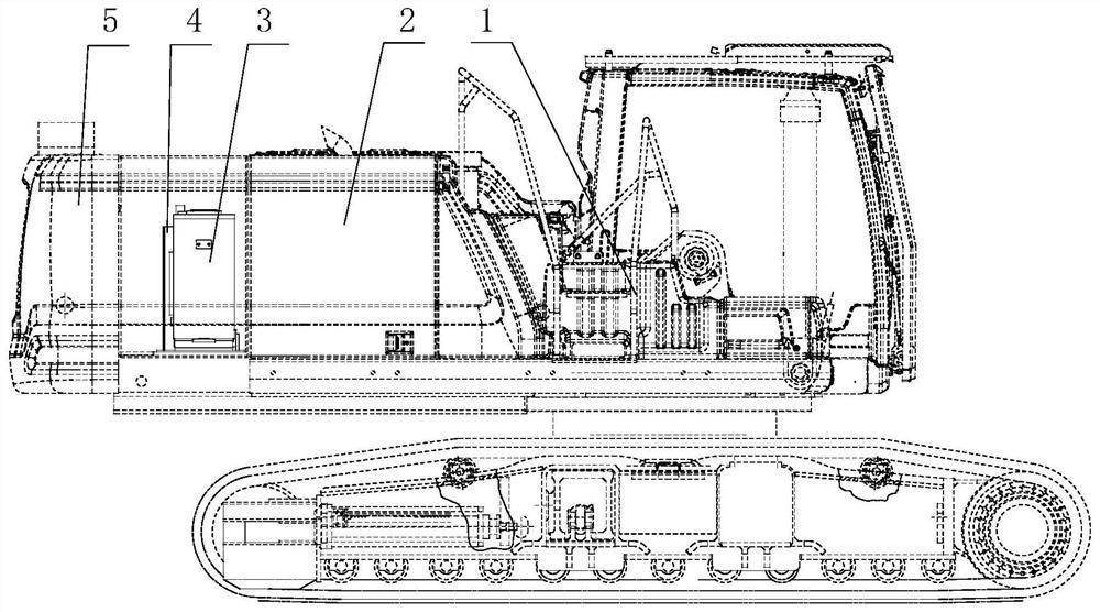 A rotary drilling rig electric control cabinet device and installation method