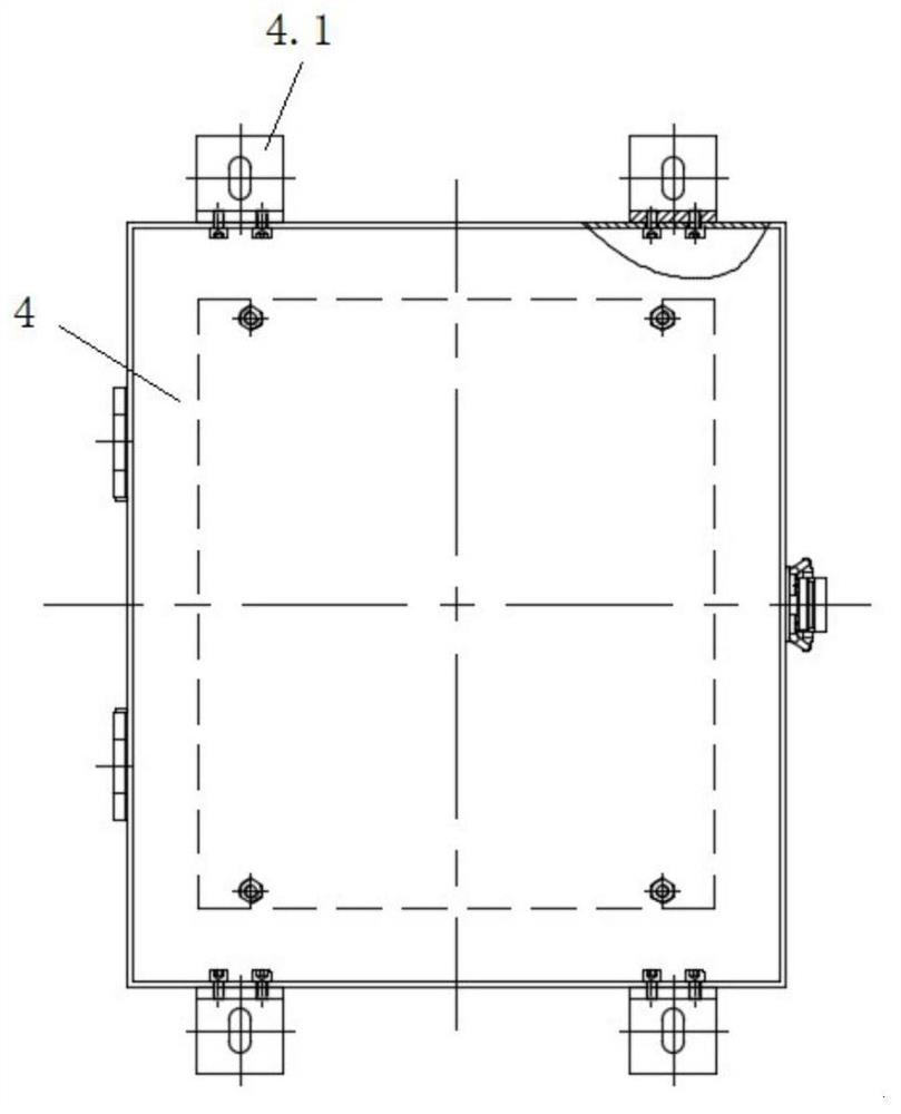 A rotary drilling rig electric control cabinet device and installation method