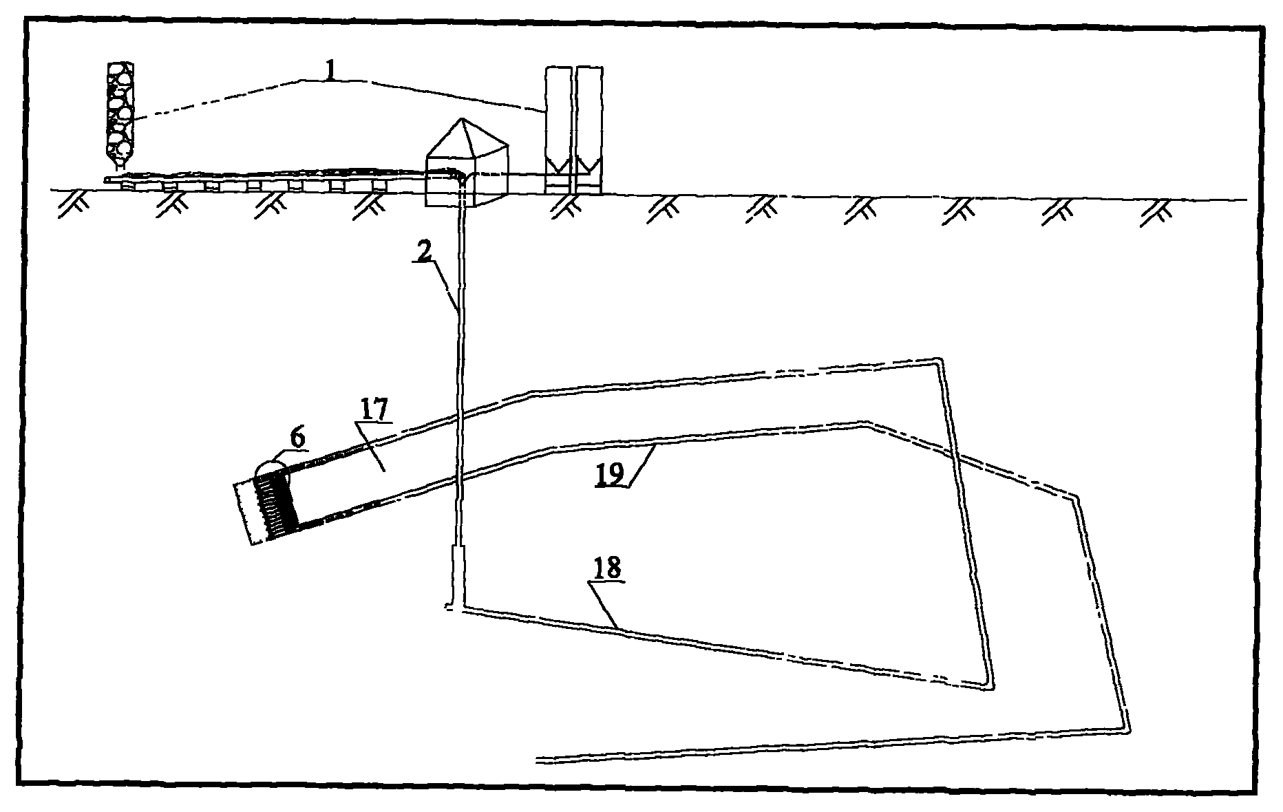 Coal mining solid filling method