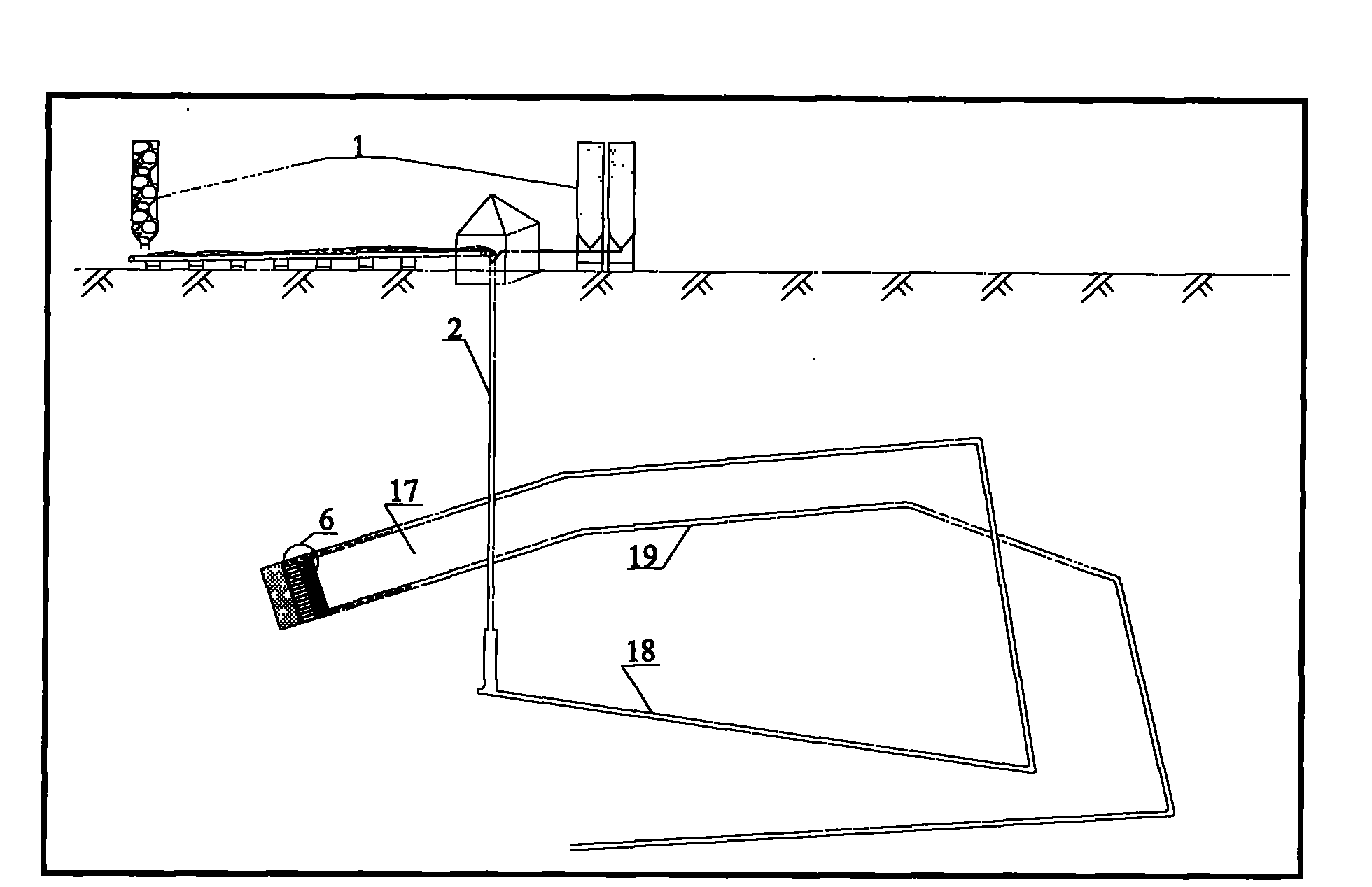 Coal mining solid filling method