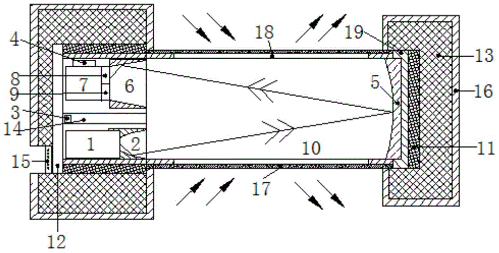 A co-based  <sub>2</sub> Aircraft fire detection device and method for gas concentration monitoring