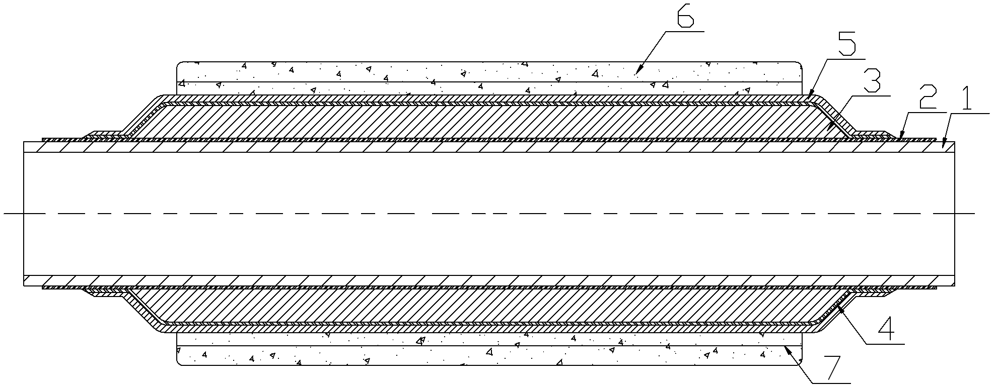 Sealed and waterproof seabed heat-preservation pipe