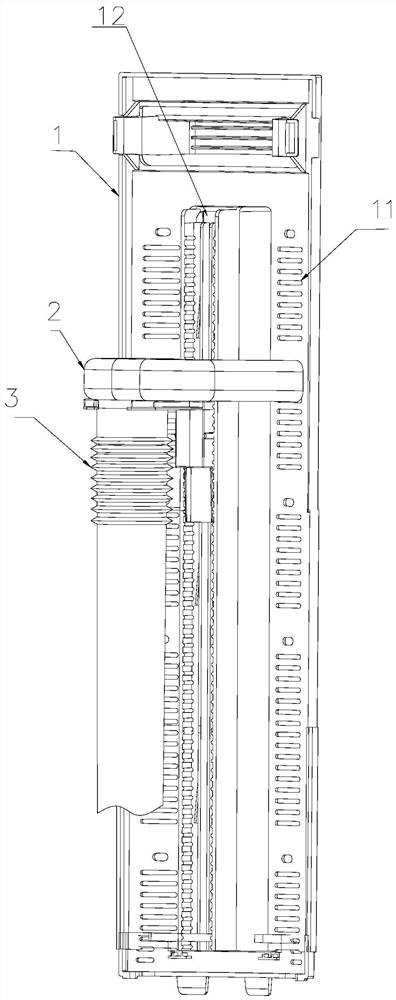 A movable spray structure and washing machine