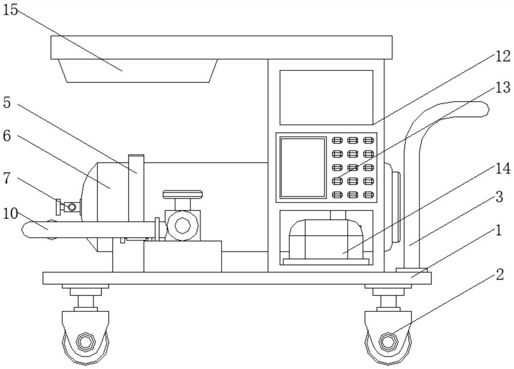 Fault hidden danger elimination device for SF6 gas inflation equipment