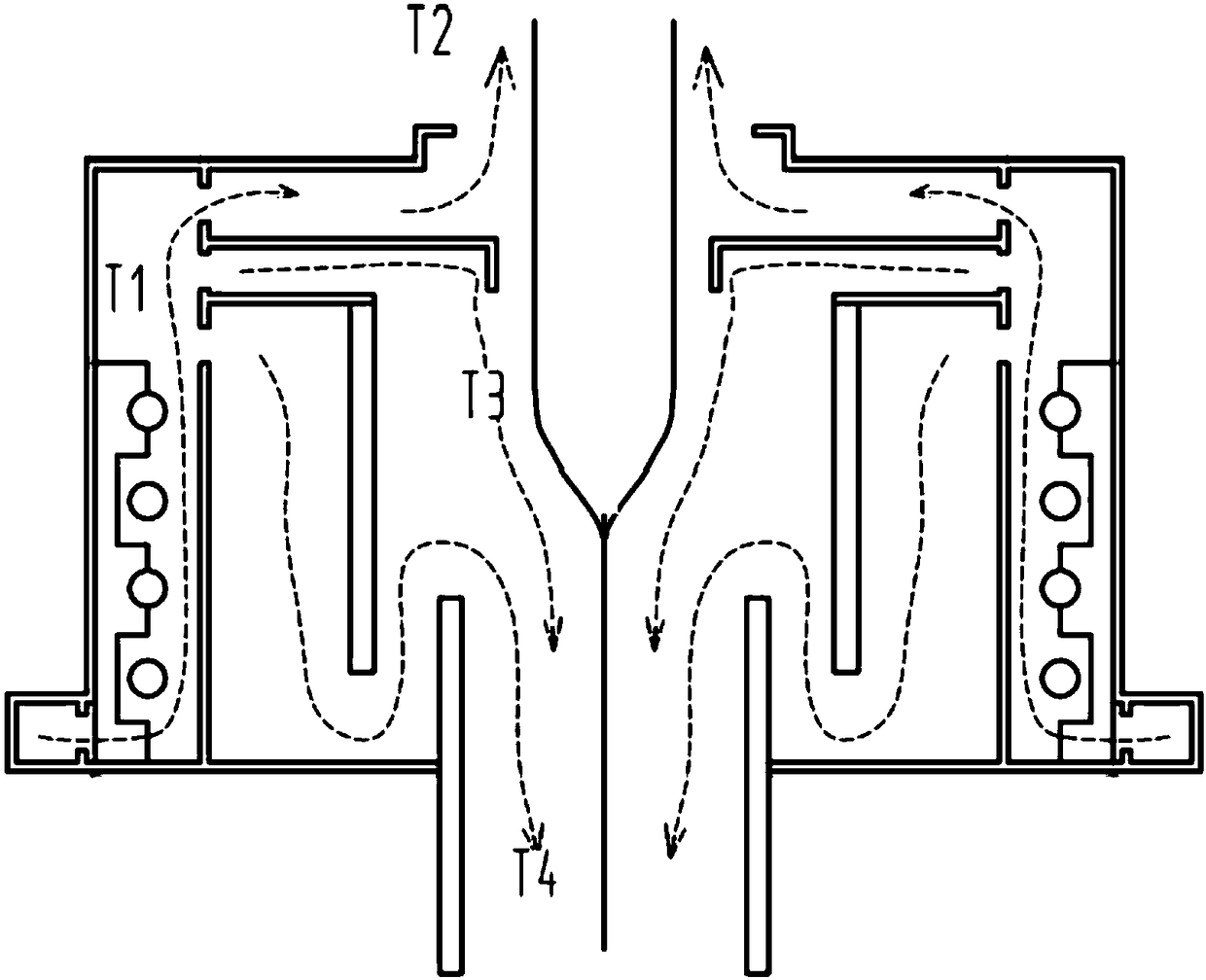 Reducing device and reducing method of quartz glass rod