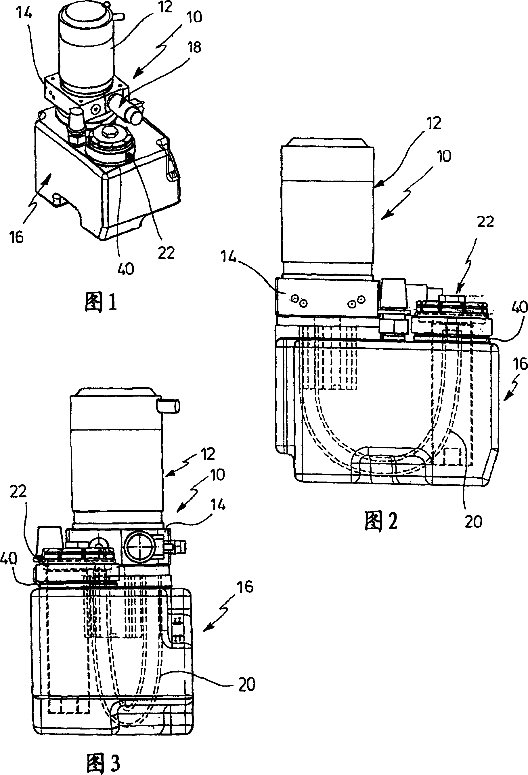 Hydraulic unit for industrial trucks