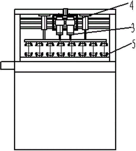 Automated drilling device with double main shafts