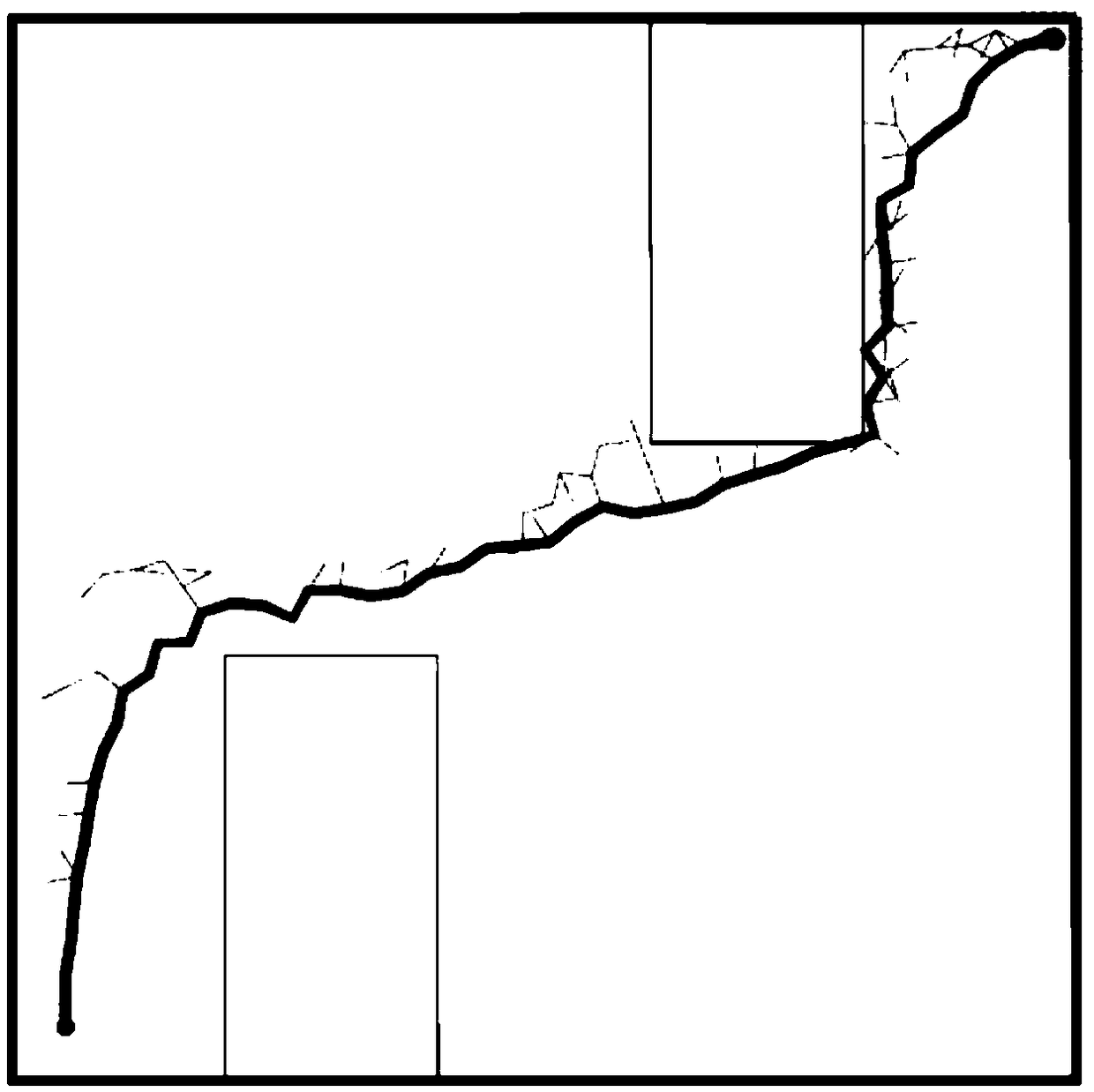 Path planning method based on simulated plant growth guided RRT algorithm