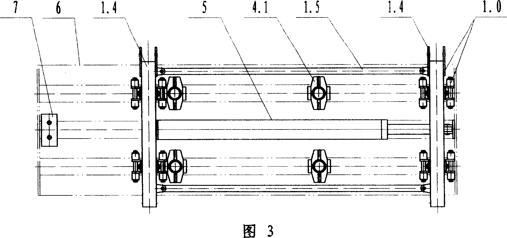 Combined suspension moving hydraulic support with universal upper bracket and lower hanging beam