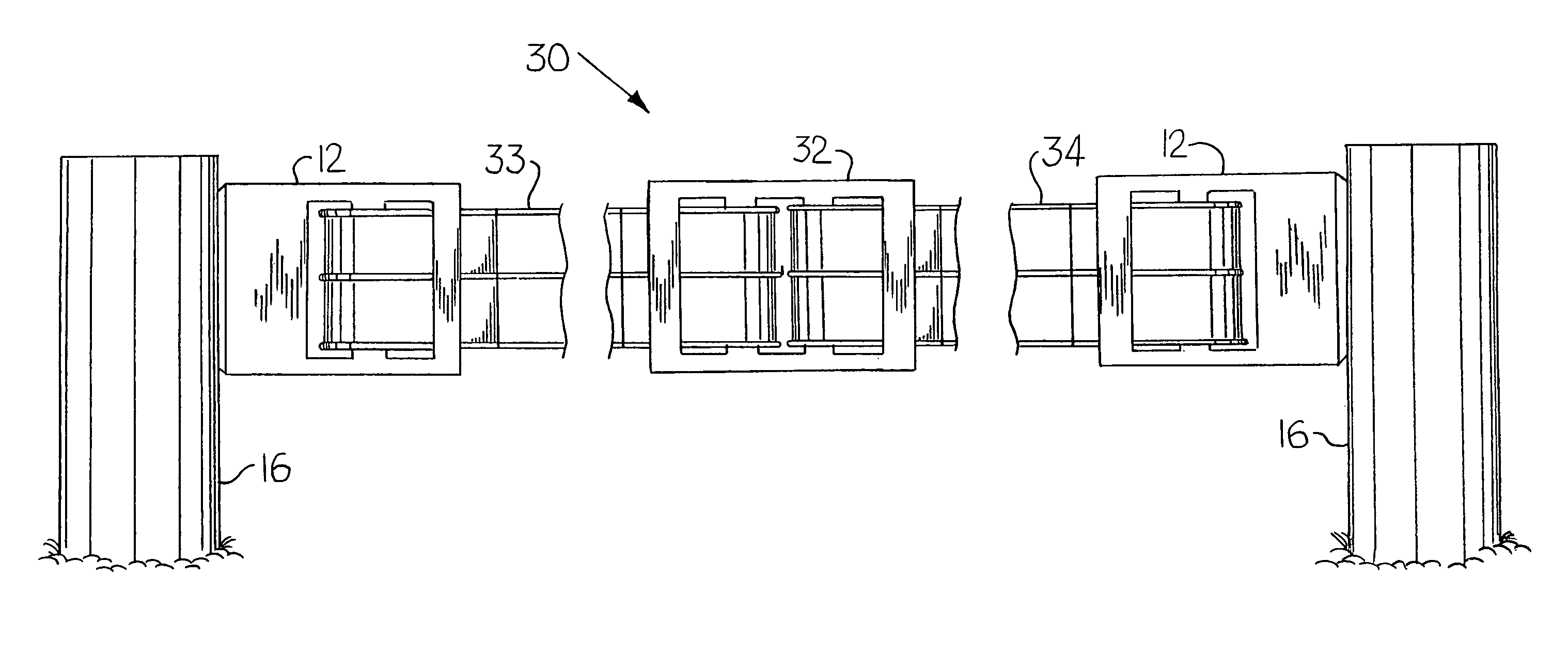 Connection system for plastic web fencing