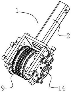 A connection device for transmission gear with variable speed function