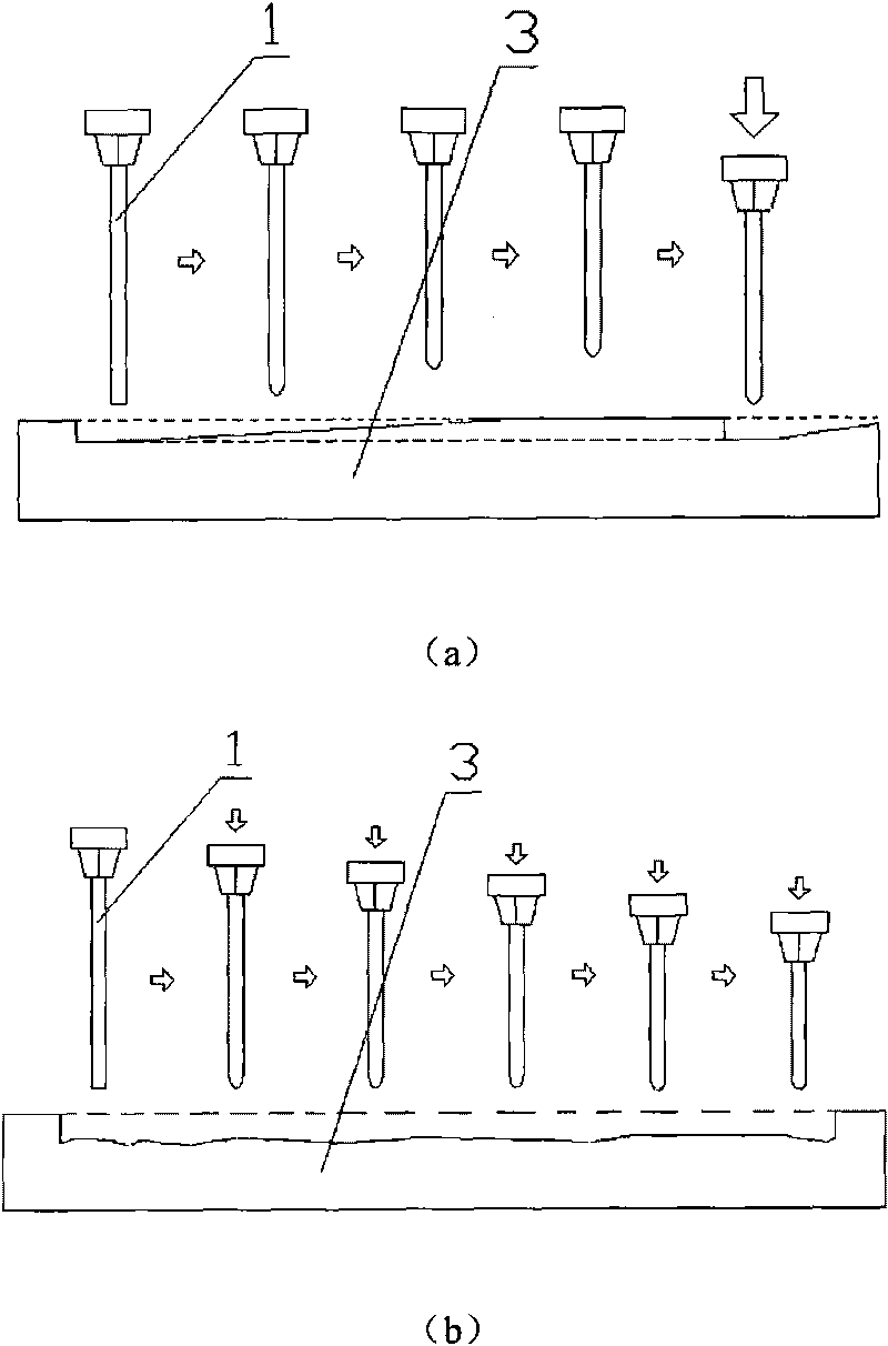 Electric spark and electrolysis combined milling machining method of micro three-dimensional structure