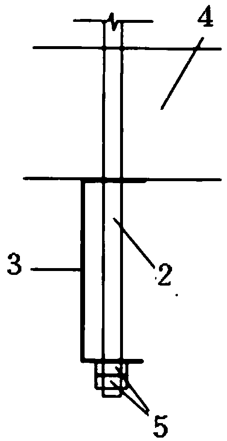 Steel reinforced concrete beam pouring and tamping support-free suspension molding plate structure and method