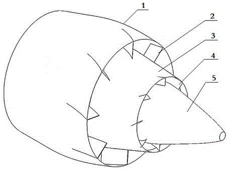 Exhaust noise reduction system of separated exhaust type turbofan engine