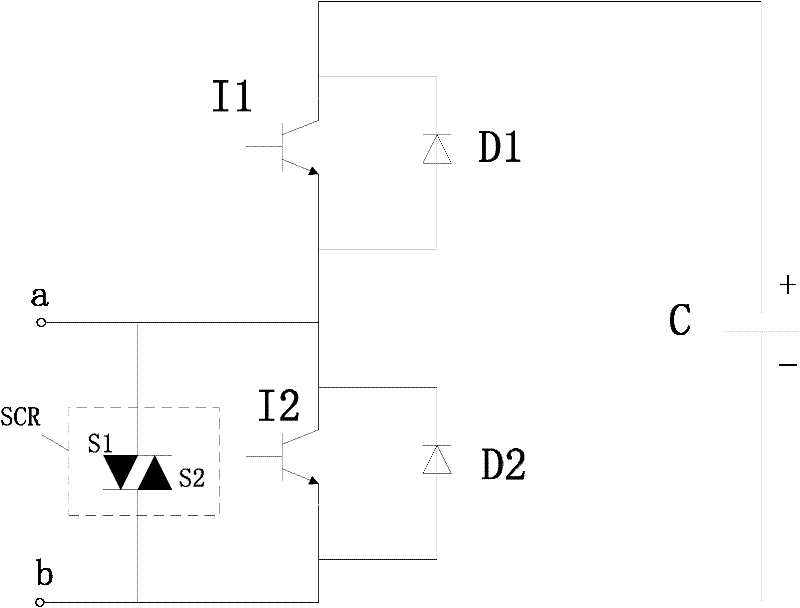 Three-phase UPQC (Unified Power Quality Controller) topology circuit based on MMC (Multi Media Card)