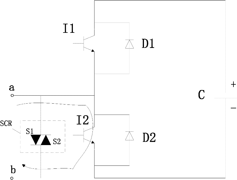 Three-phase UPQC (Unified Power Quality Controller) topology circuit based on MMC (Multi Media Card)