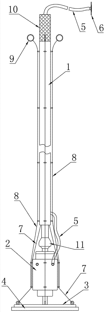 Reaction kettle washing device