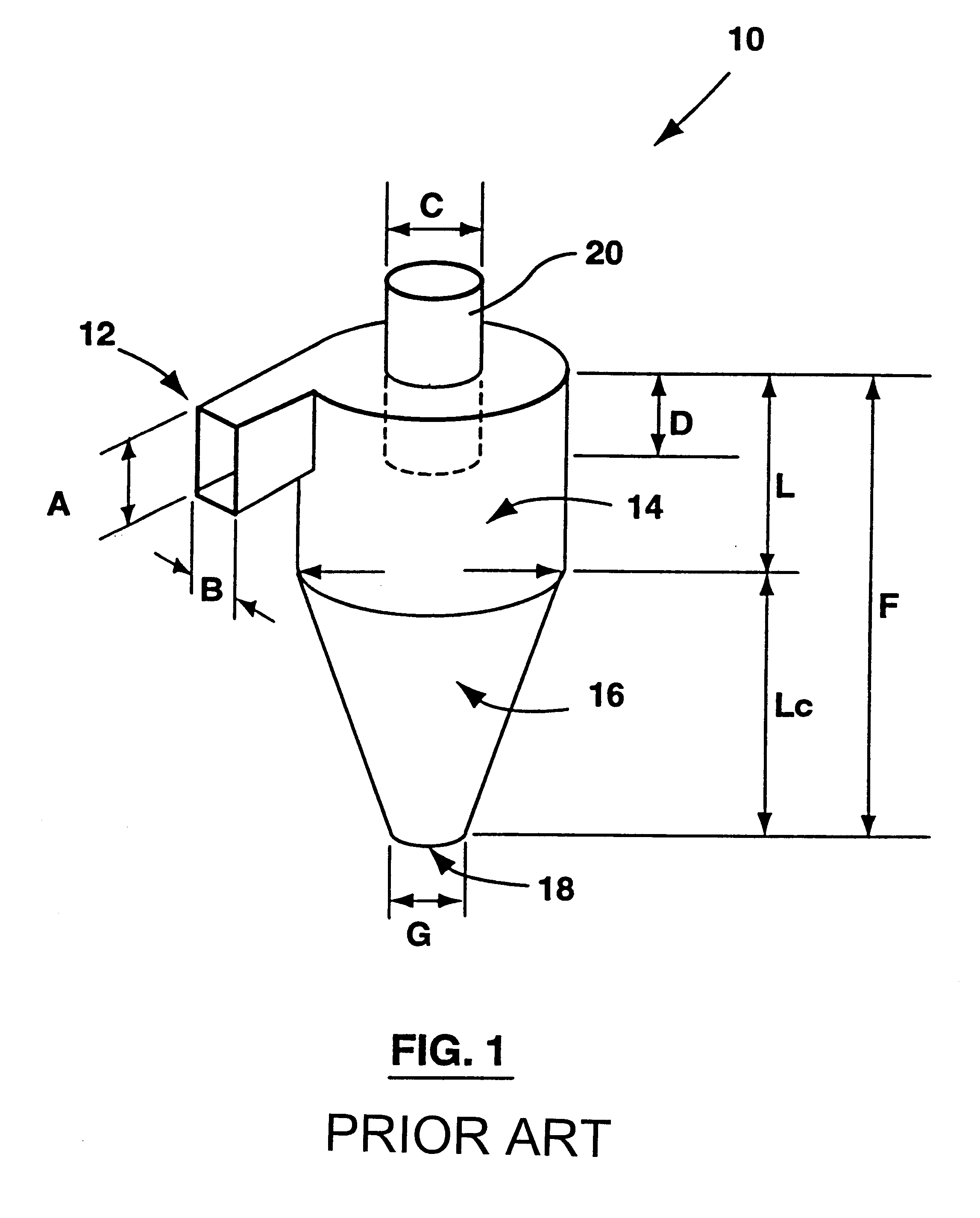 Insert for a cyclone separator