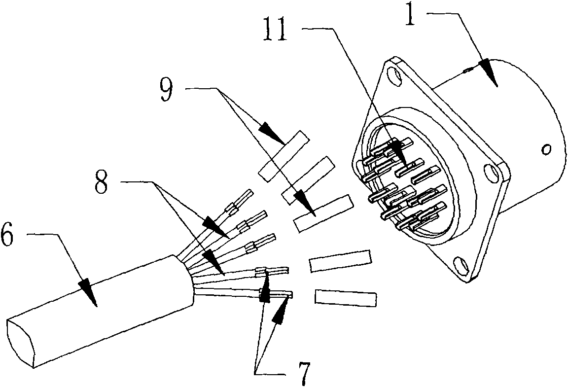 Electric connector and wire connecting method thereof