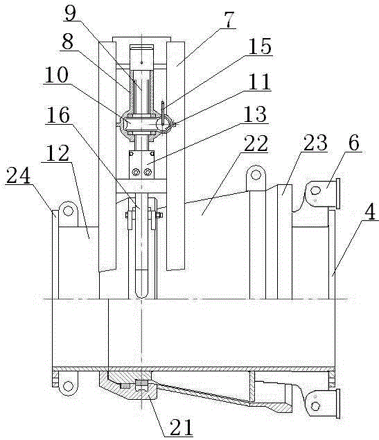 Quick connector of cutter suction dredger and water-borne pipe