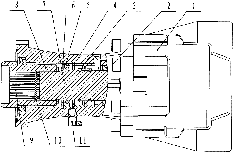 Directly-connected oil pump for dump truck