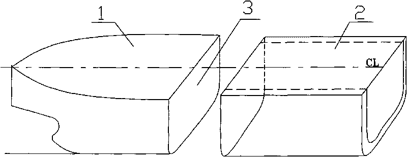 Method for positioning butt joint of two total sections in large dock shipbuilding