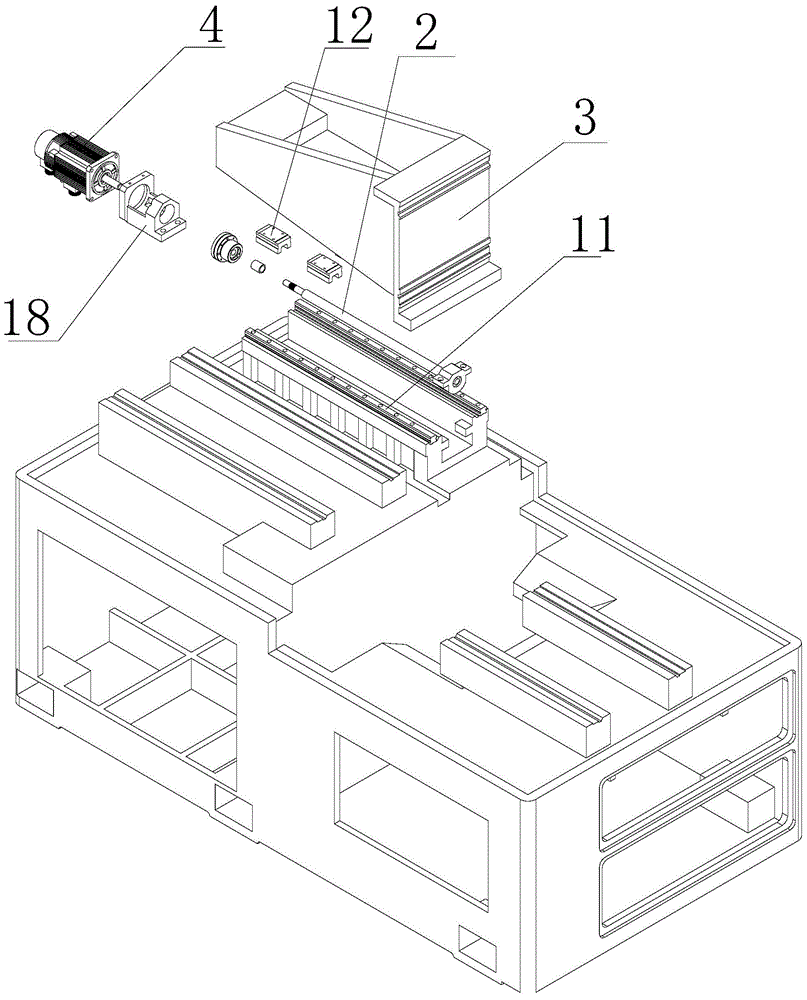 Third axis group mechanism matched with positive axis of movable machine