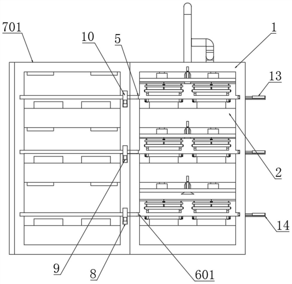 Baking and shaping device based on vacuum switch tube