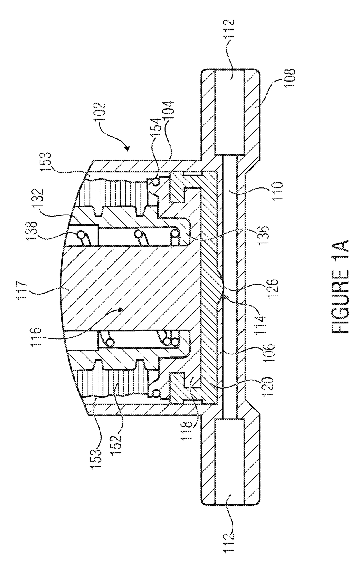 Fluid handling device having a spring mechanism