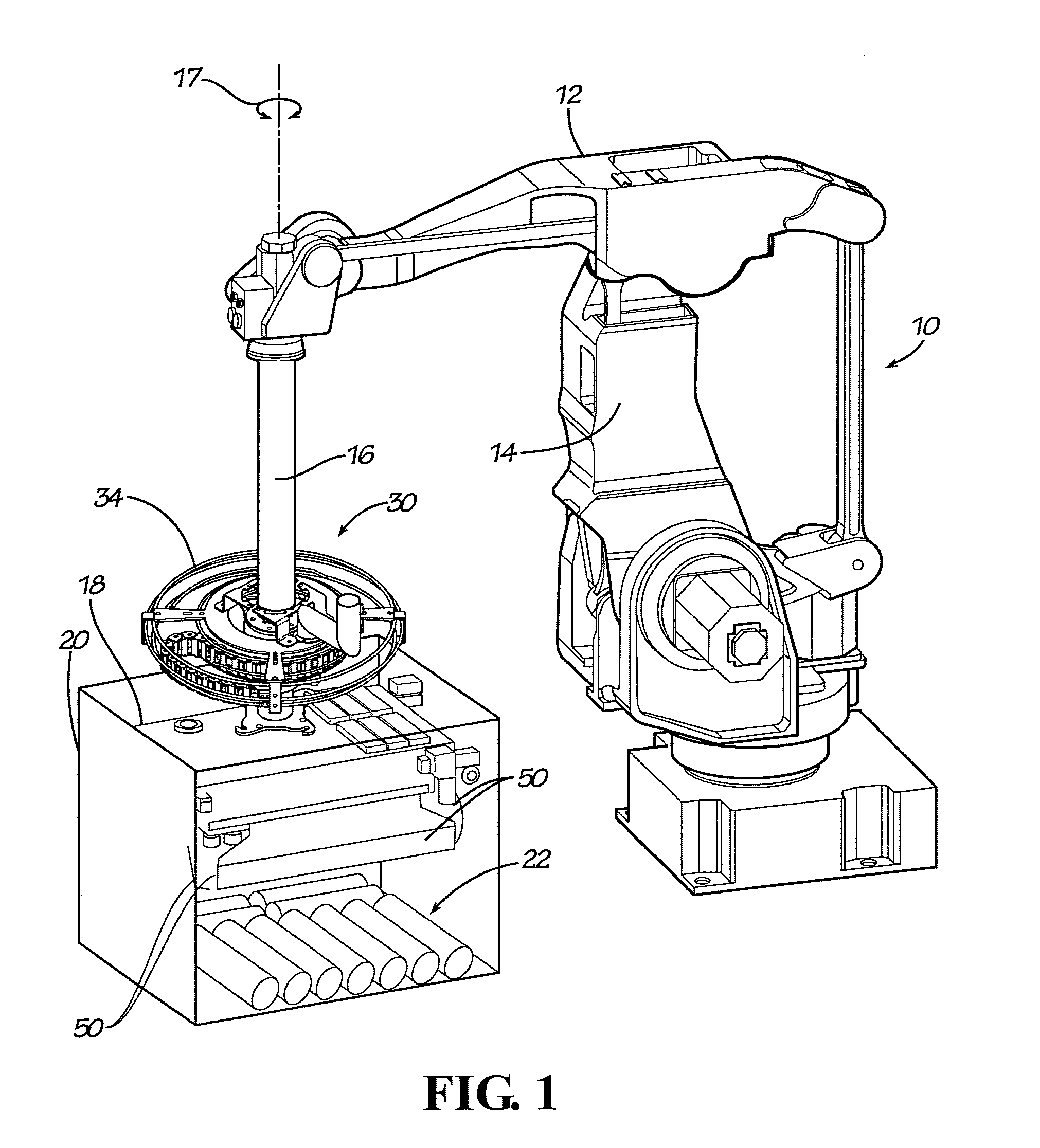 Robot end effector with cable management