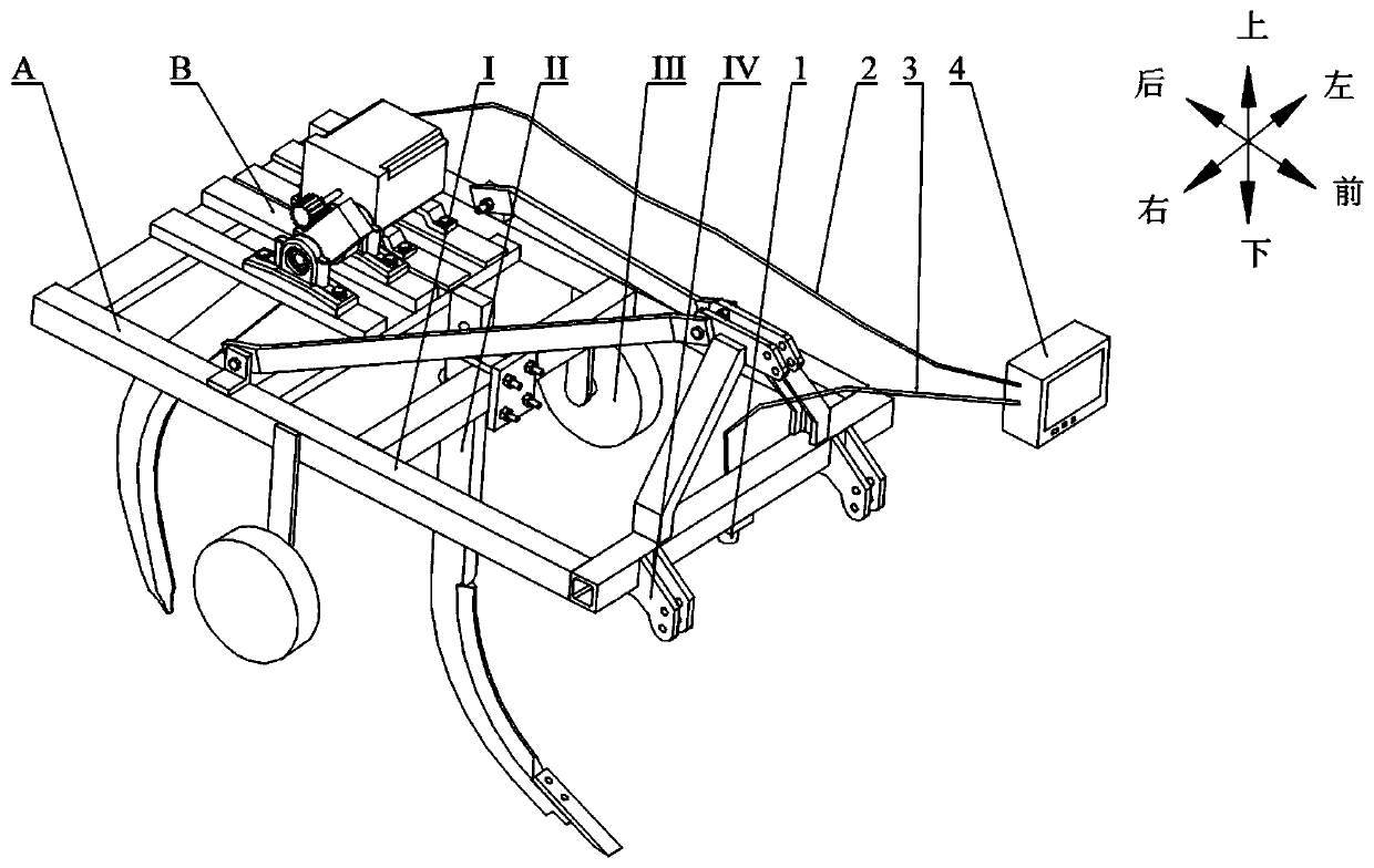 A subsoiler with tillage depth compensation mechanism