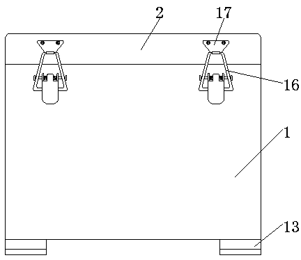 Battery placement box