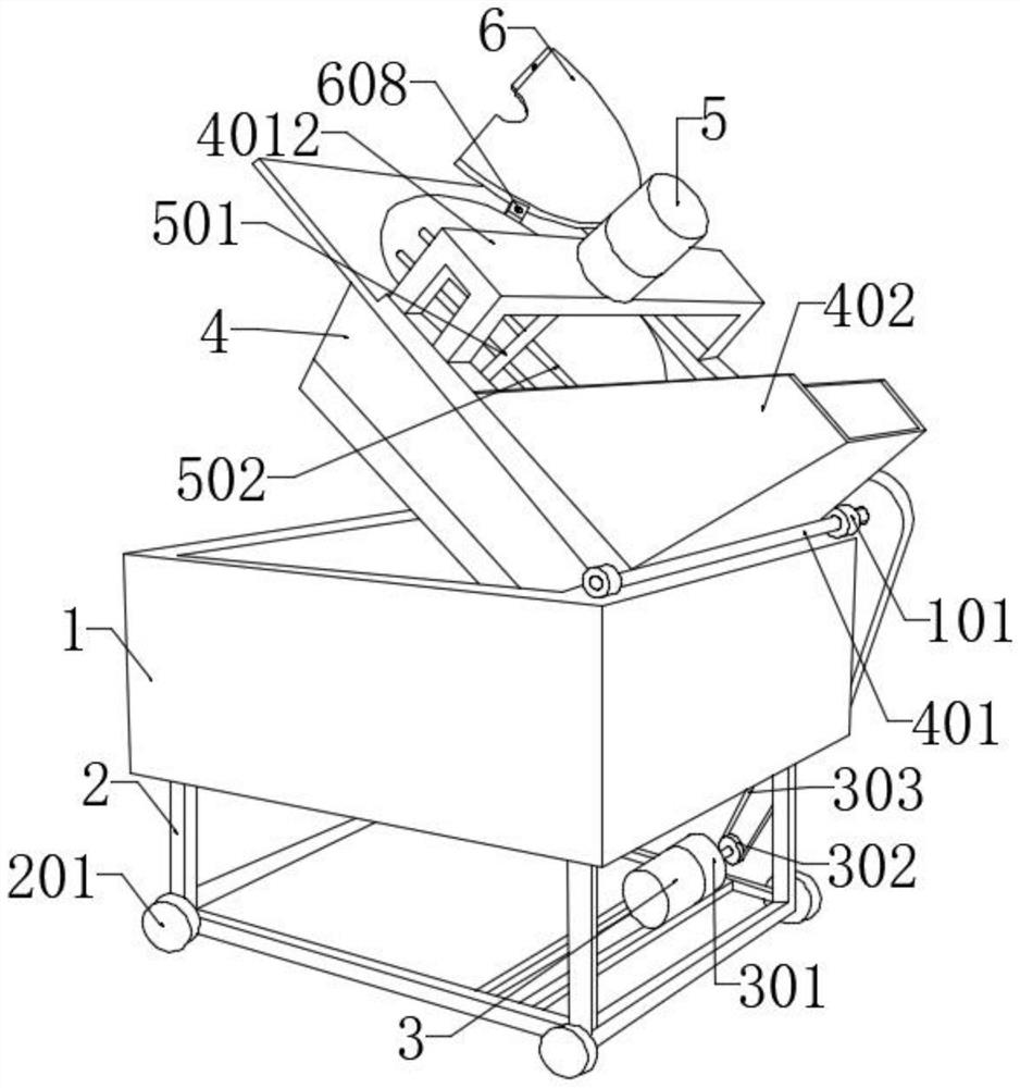 Stirrer capable of laterally turning over and discharging for beef processing