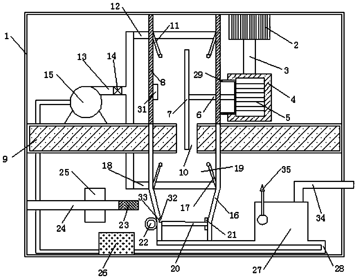 A hot saw device for metal processing with self-cleaning function