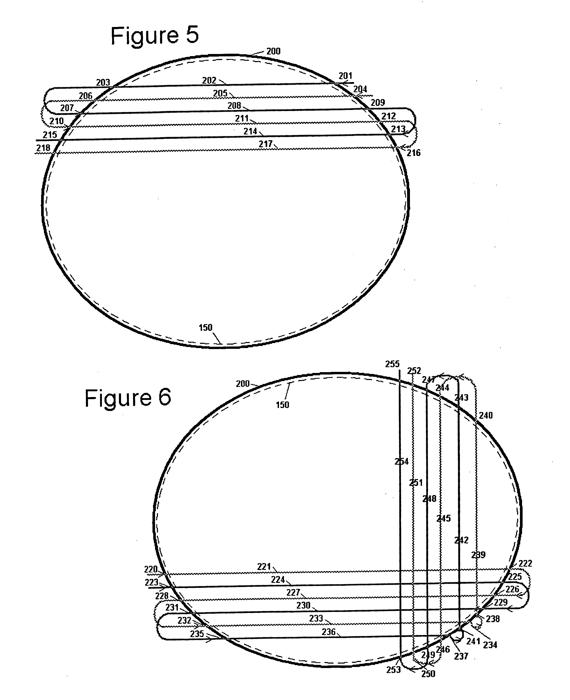 Racket and method of stringing the racket