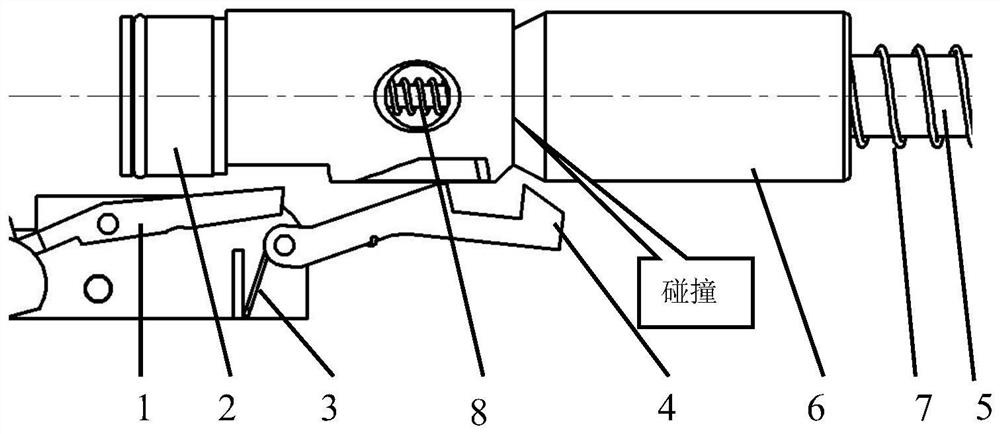 Continuous firing mechanism of paintball gun