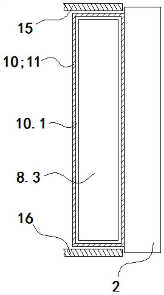 Double-door gap closing device of side by side combination refrigerator