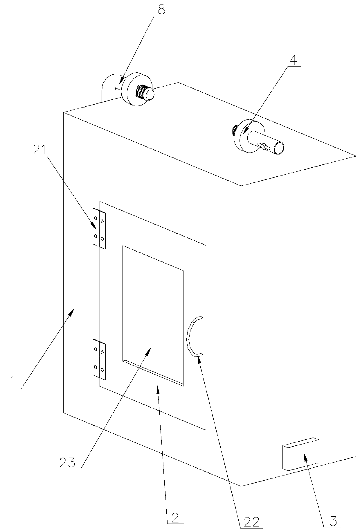 Drying device used in tobacco industry