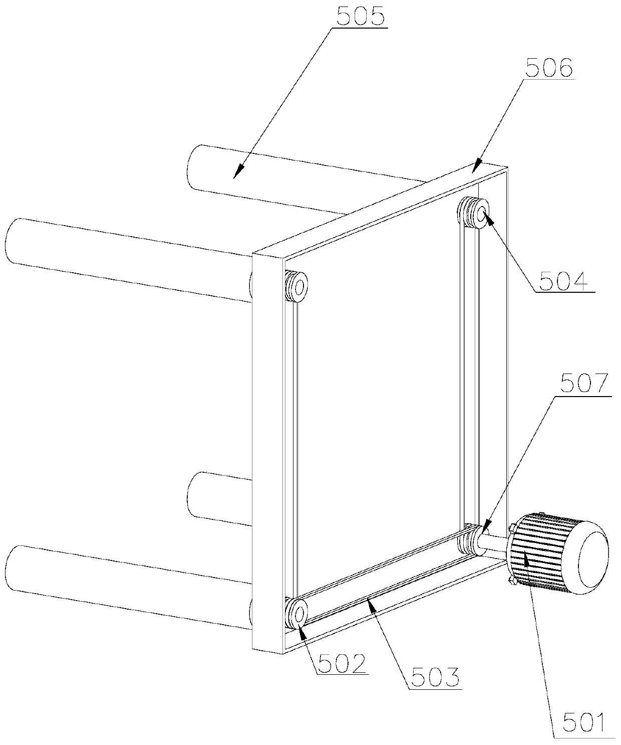 Drying device used in tobacco industry