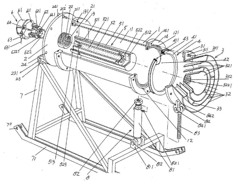 Dust explosion suppression device